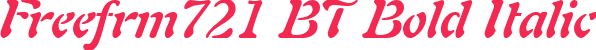 Freefrm721 BT Bold Italic